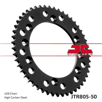 corona moto jt sprockets de acero de 50 dientes jtr805 50