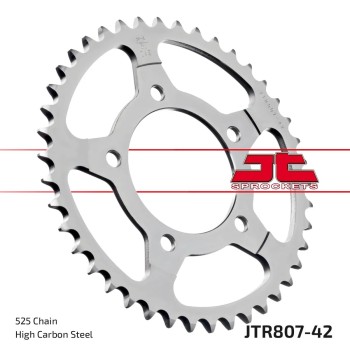 corona moto jt sprockets de acero de 42 dientes jtr807 42