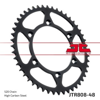 corona moto jt sprockets de acero de 48 dientes jtr808 48