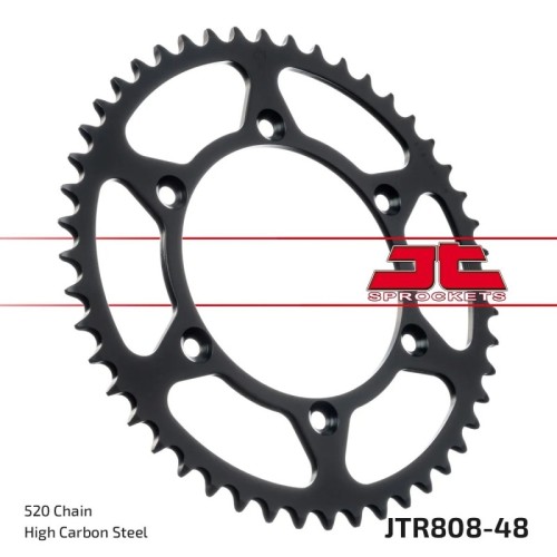 corona moto jt sprockets de acero de 48 dientes jtr808 48