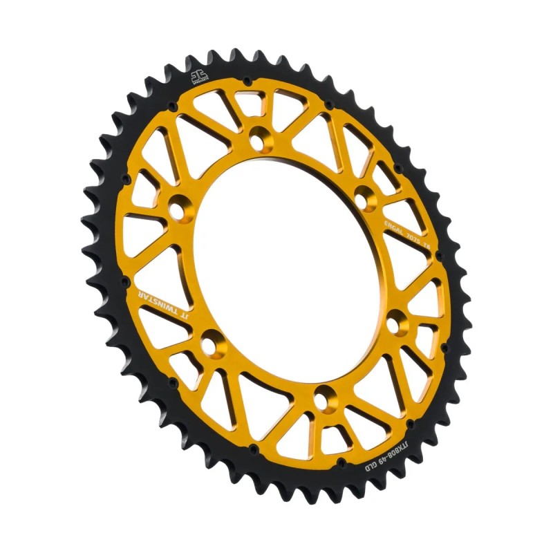 corona dual moto twinstar jt sprockets 49 dientes jtx8084 49gld