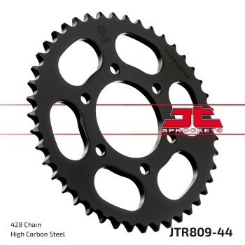 corona moto jt sprockets de acero de 44 dientes jtr809 44