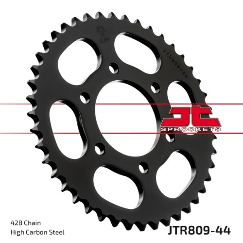 corona moto jt sprockets de acero de 44 dientes jtr809 44