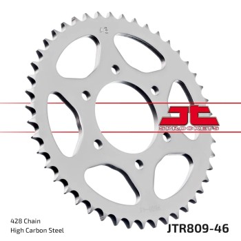 corona moto jt sprockets de acero de 46 dientes jtr809 46