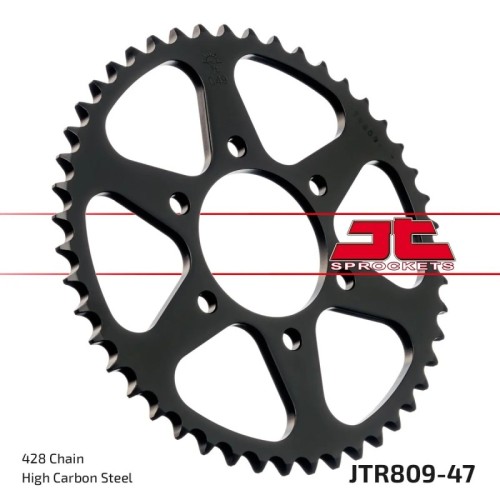 corona moto jt sprockets de acero de 47 dientes jtr809 47