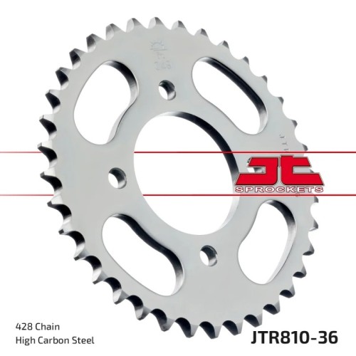 corona moto jt sprockets de acero de 36 dientes jtr810 36