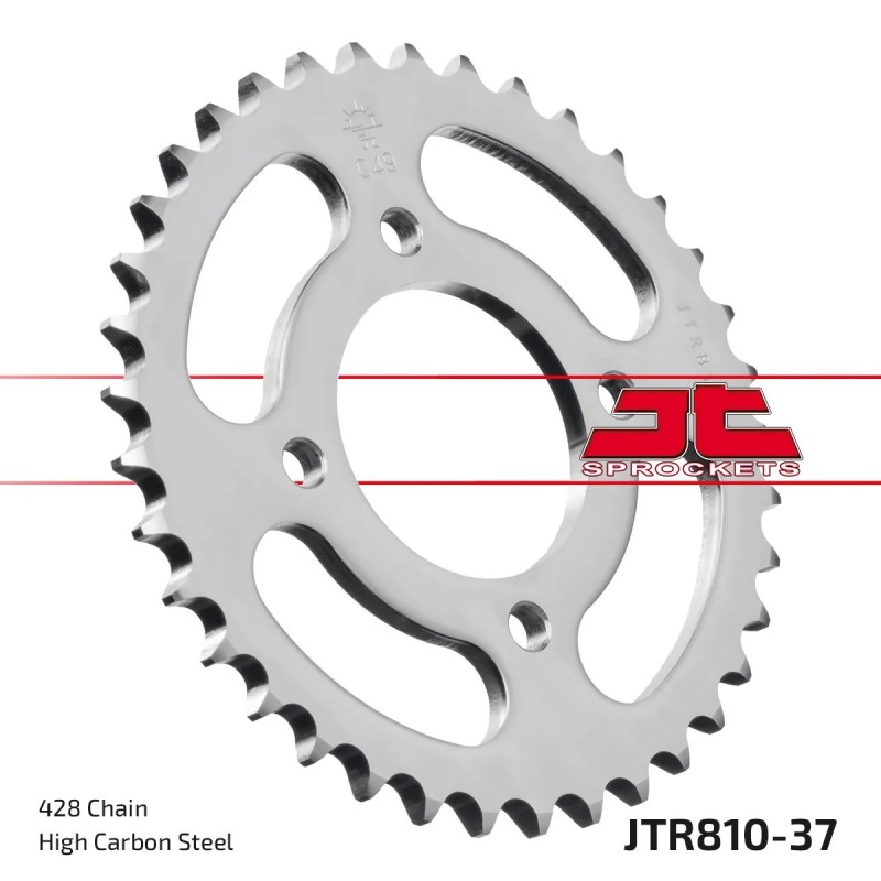 corona moto jt sprockets de acero de 37 dientes jtr810 37