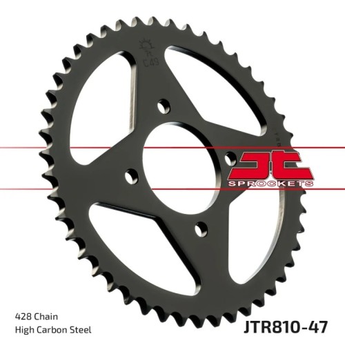corona moto jt sprockets de acero de 47 dientes jtr810 47