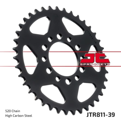 corona moto jt sprockets de acero de 39 dientes jtr811 39