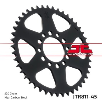 corona moto jt sprockets de acero de 45 dientes jtr811 45