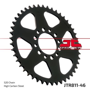 corona moto jt sprockets de acero de 46 dientes jtr811 46