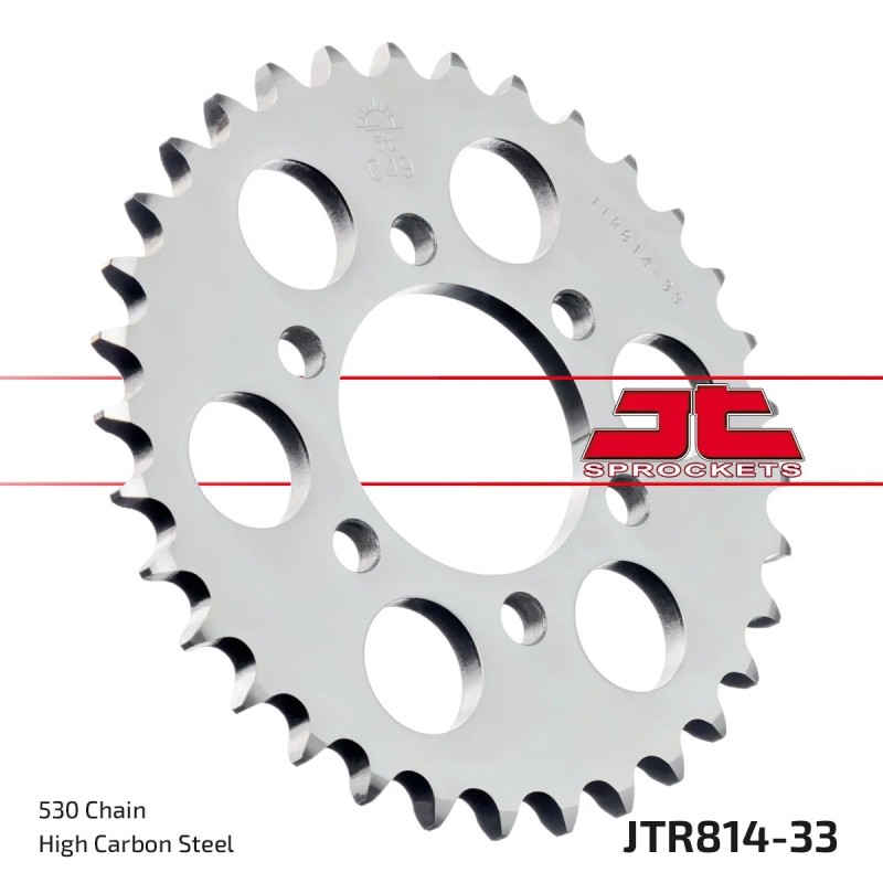 corona moto jt sprockets de acero de 33 dientes jtr814 33