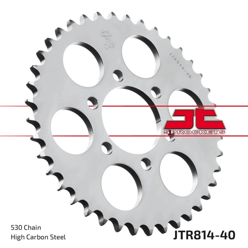 corona moto jt sprockets de acero de 40 dientes jtr814 40