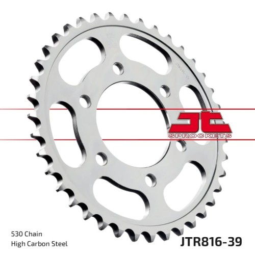 corona moto jt sprockets de acero de 39 dientes jtr816 39