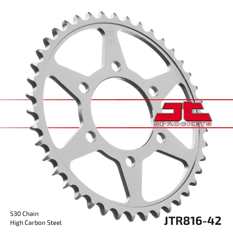 corona moto jt sprockets de acero de 42 dientes jtr816 42