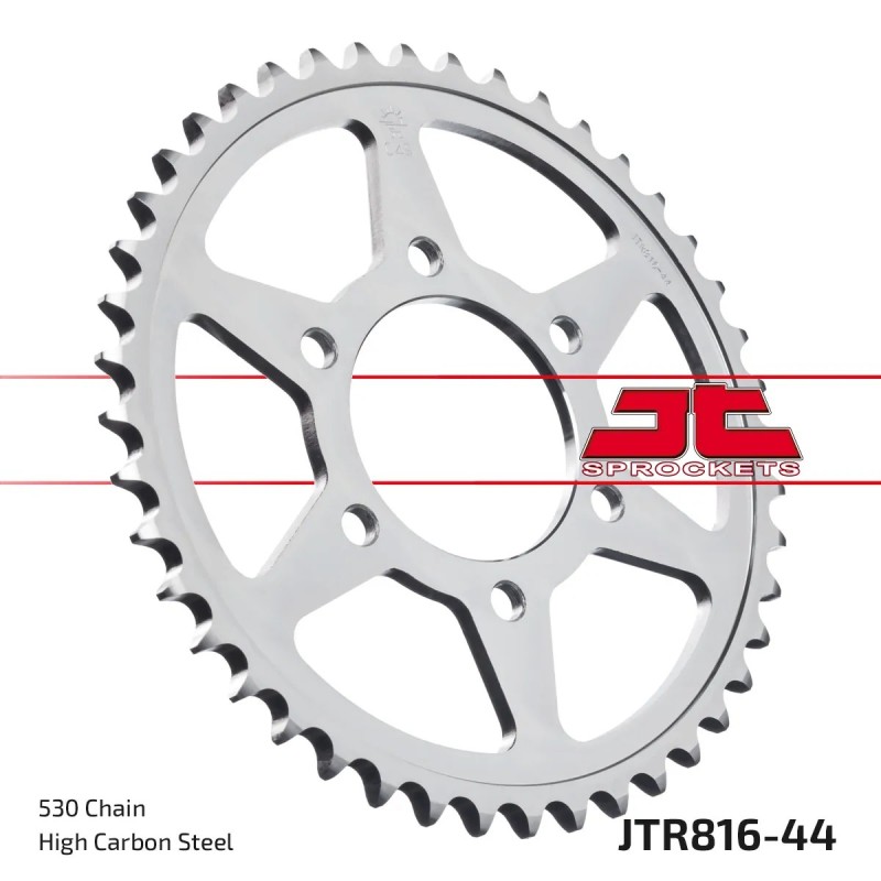 corona moto jt sprockets de acero de 44 dientes jtr816 44