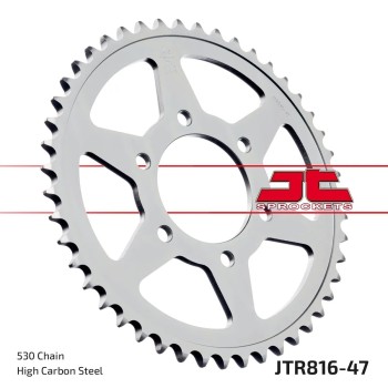 corona moto jt sprockets de acero de 47 dientes jtr816 47