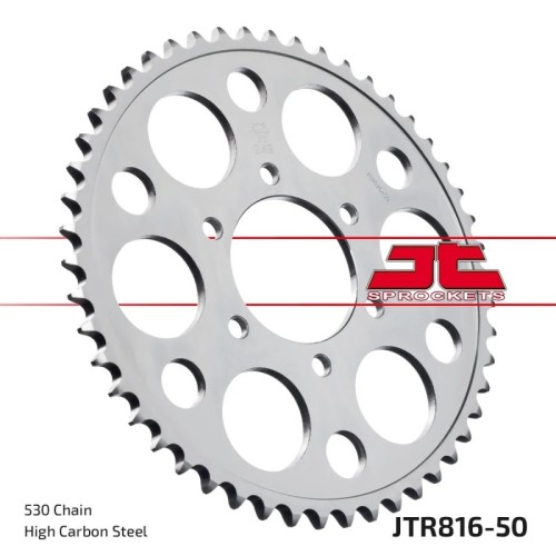 corona moto jt sprockets de acero de 50 dientes jtr816 50