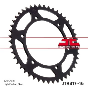 corona moto jt sprockets de acero de 46 dientes jtr817 46