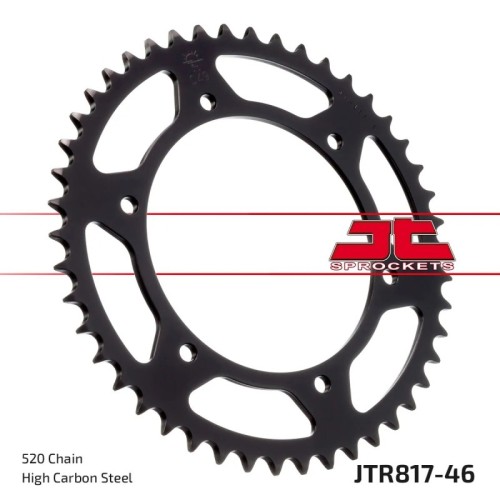 corona moto jt sprockets de acero de 46 dientes jtr817 46
