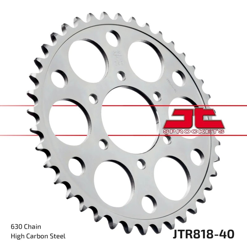 corona moto jt sprockets de acero de 40 dientes jtr818 40