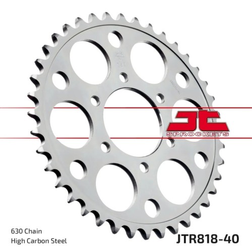 corona moto jt sprockets de acero de 40 dientes jtr818 40