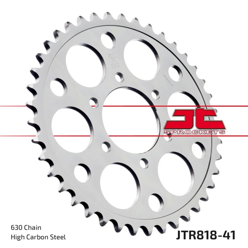 corona moto jt sprockets de acero de 41 dientes jtr818 41