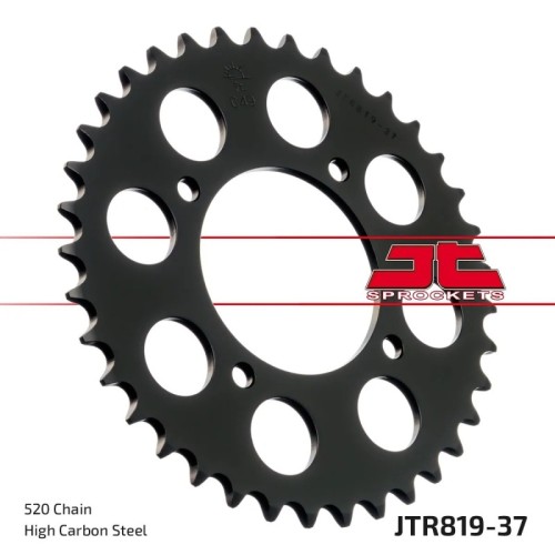 corona moto jt sprockets de acero de 37 dientes jtr819 37
