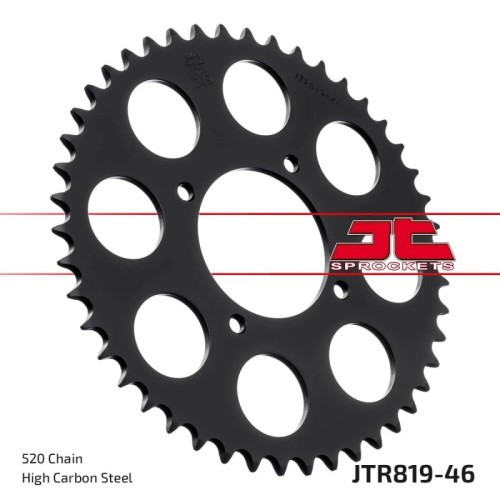 corona moto jt sprockets de acero de 46 dientes jtr819 46