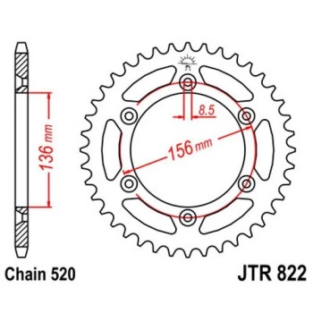 corona de aluminio 82244aljts