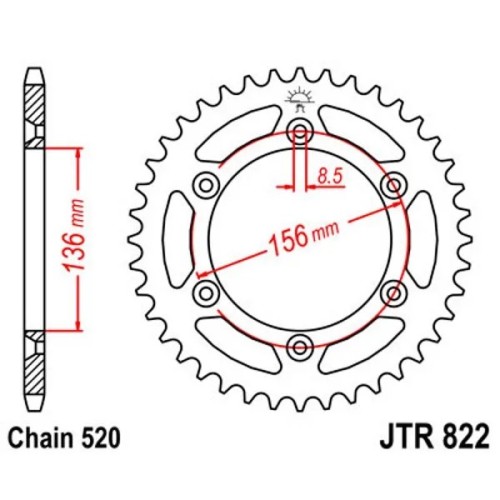 corona de aluminio 82244aljts