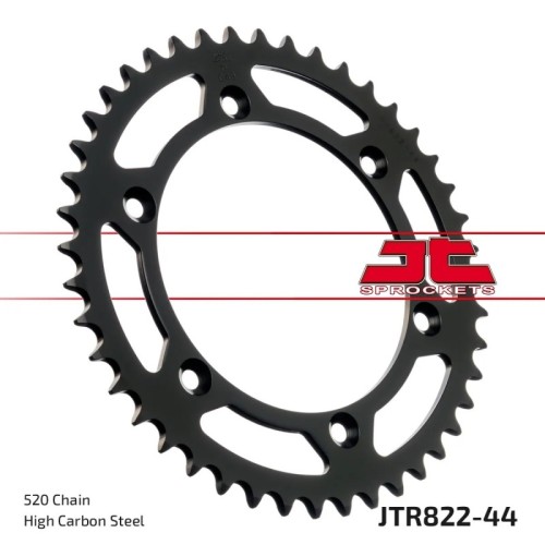 corona moto jt sprockets de acero de 44 dientes jtr822 44
