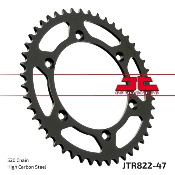 corona moto jt sprockets de acero de 47 dientes jtr822 47