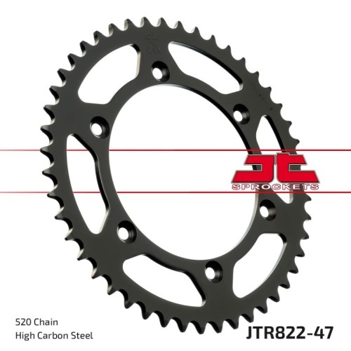 corona moto jt sprockets de acero de 47 dientes jtr822 47