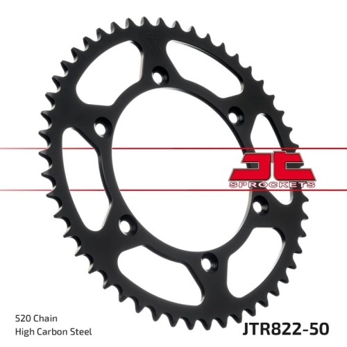 corona moto jt sprockets de acero de 50 dientes jtr822 50