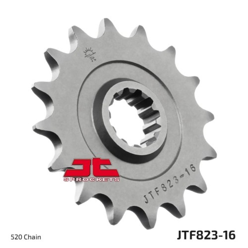 pinon de moto jt sprockets acero 16 dientes p 520 jtf823 16