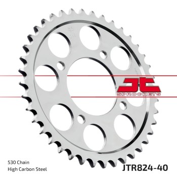 corona moto jt sprockets de acero de 40 dientes jtr824 40