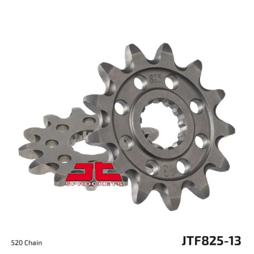 pinon de moto jt sprockets acero 13 dientes p 520 jtf825 13