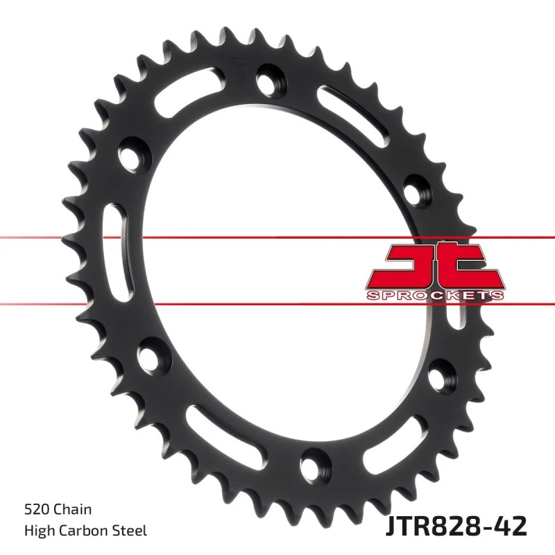 corona moto jt sprockets de acero de 42 dientes jtr828 42