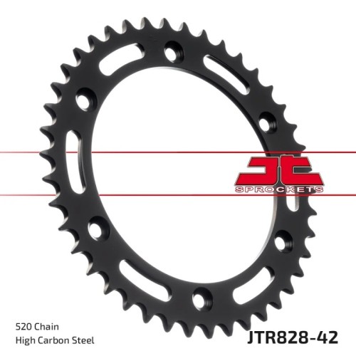 corona moto jt sprockets de acero de 42 dientes jtr828 42