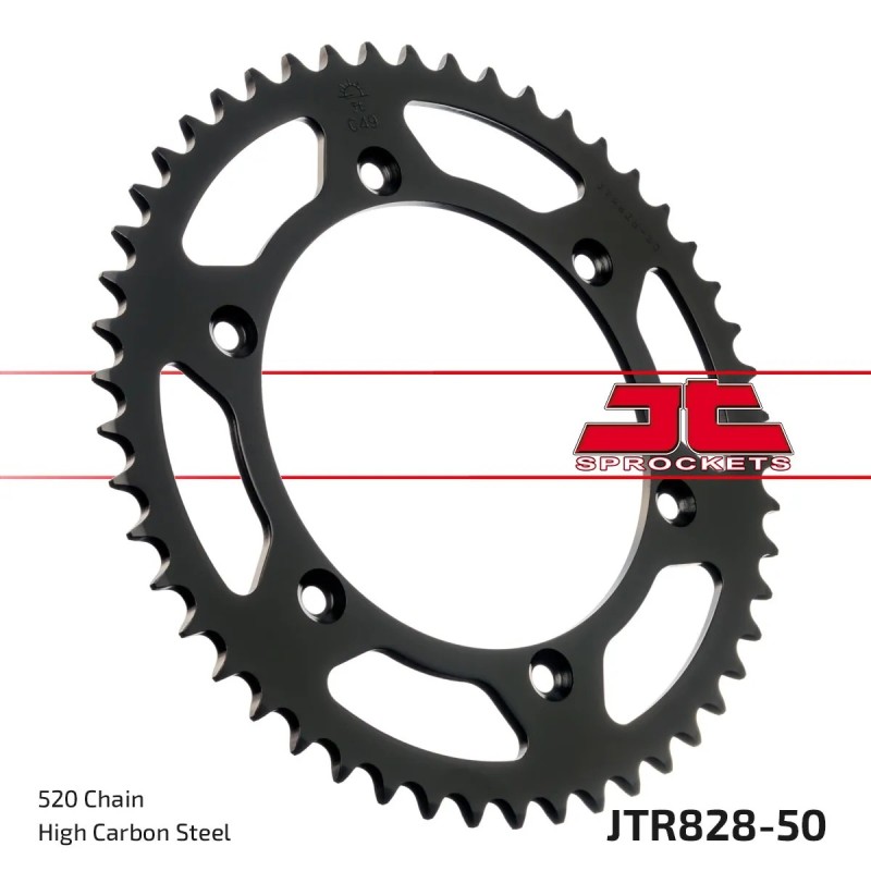 corona moto jt sprockets de acero de 50 dientes jtr828 50