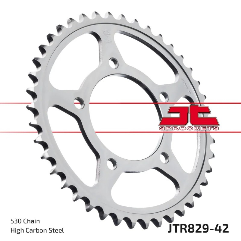 corona moto jt sprockets de acero de 42 dientes jtr829 42