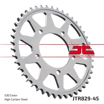 corona moto jt sprockets de acero de 45 dientes jtr829 45