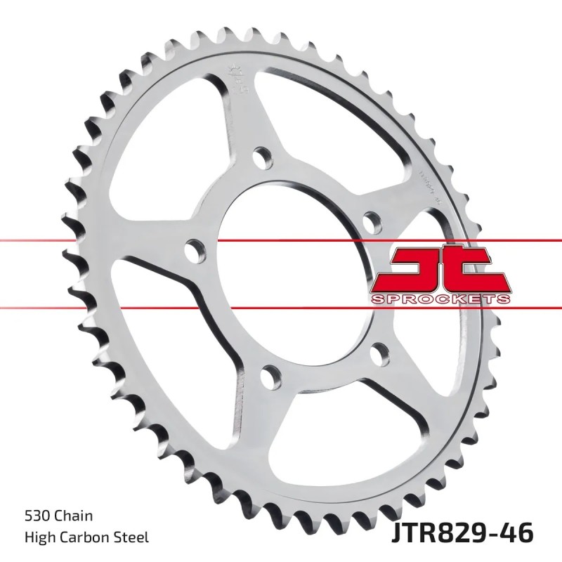 corona moto jt sprockets de acero de 46 dientes jtr829 46