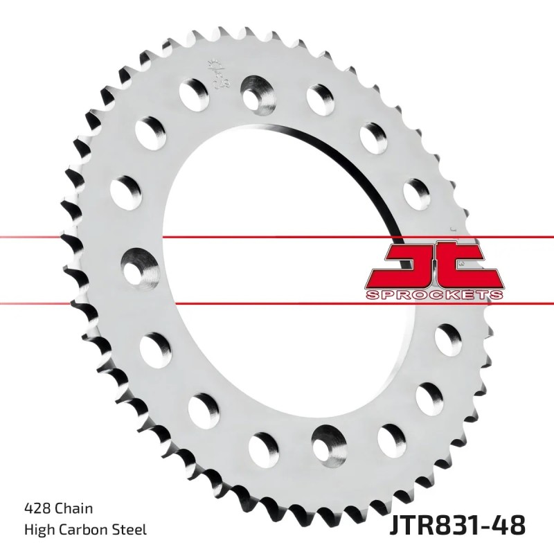 corona moto jt sprockets de acero de 48 dientes jtr831 48