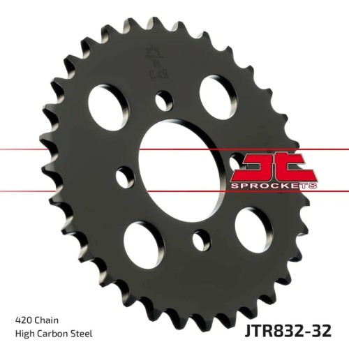 corona moto jt sprockets de acero de 32 dientes jtr832 32