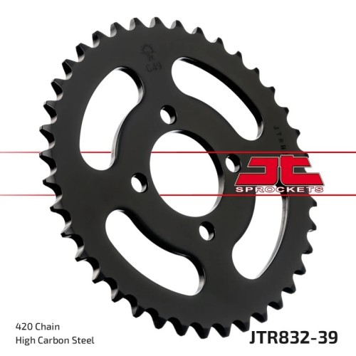 corona moto jt sprockets de acero de 39 dientes jtr832 39