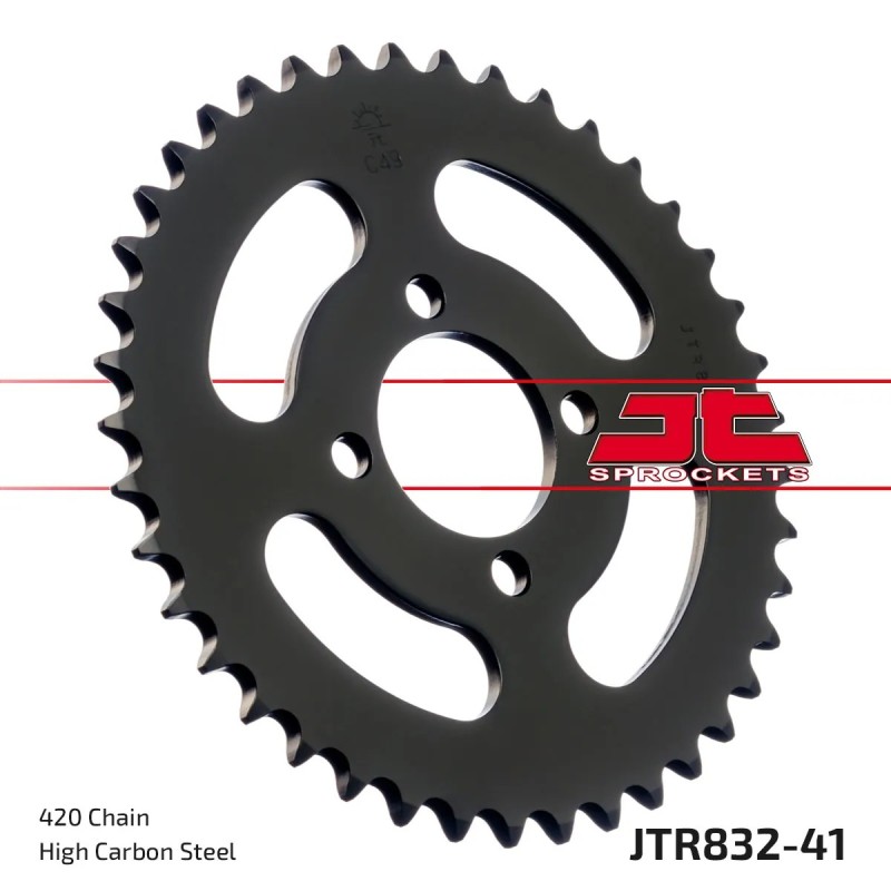 corona moto jt sprockets de acero de 41 dientes jtr832 41