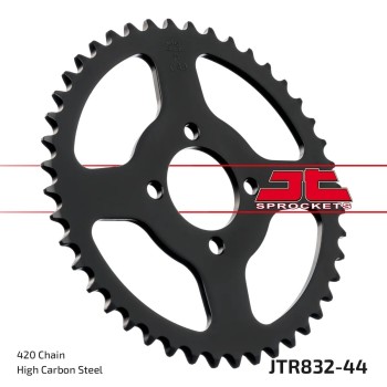 corona moto jt sprockets de acero de 44 dientes jtr832 44