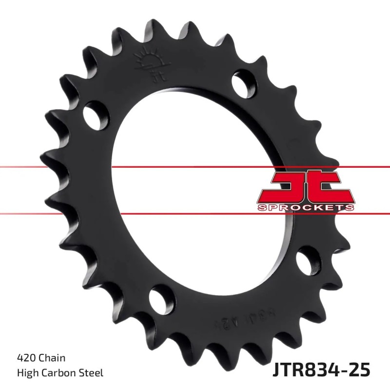 corona moto jt sprockets de acero de 25 dientes jtr834 25